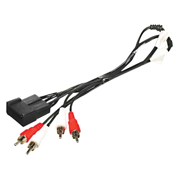 Scosche® - Aftermarket Radio Wiring Harness with OEM Plug and RCA to Dash/Amplifier Plug Connector