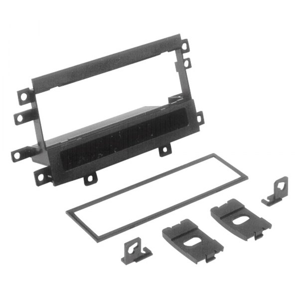 Scosche® - Single DIN Black Stereo Dash Kit with Storage Pocket