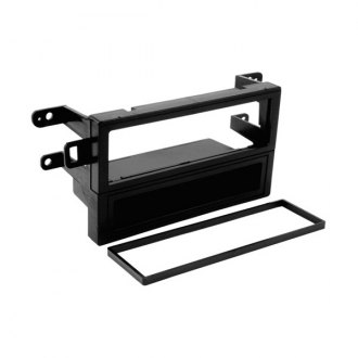 Scosche® - Single DIN Black Stereo Dash Kit with Storage Pocket