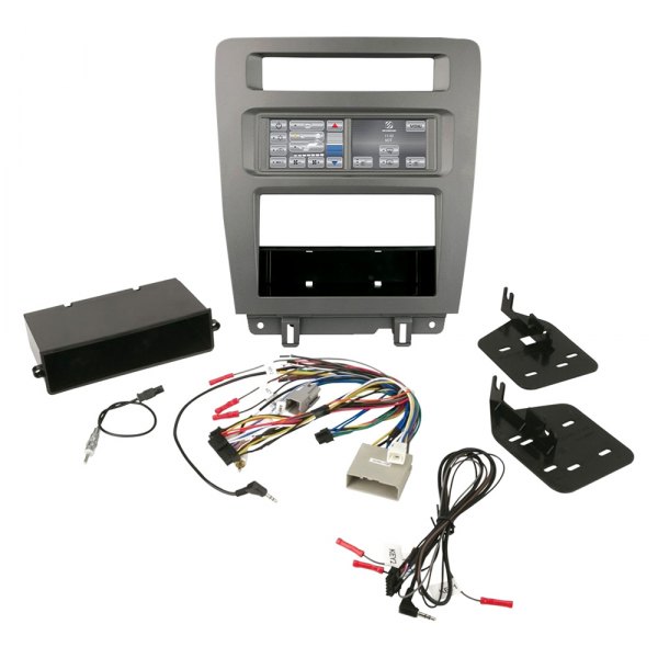 Scosche® - Double DIN Black Stereo Dash Kit with Integrated Touch Screen Control