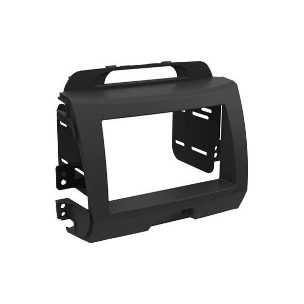 Scosche® - Double DIN Dark Gray Stereo Dash Kit with Optional Storage Pocket