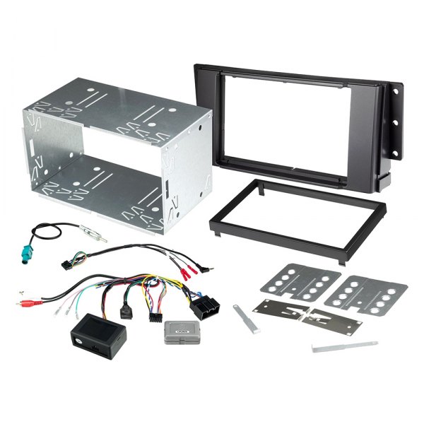 Scosche® - Double DIN Black Stereo Dash Kit with Interface Adapter