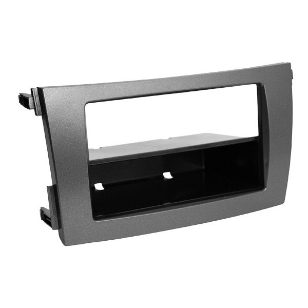 Scosche® - Double DIN Dark Gray Stereo Dash Kit with Optional Storage Pocket