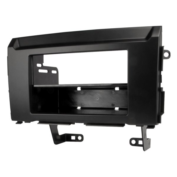 Scosche® - Double DIN Black Stereo Dash Kit with Optional Storage Pocket