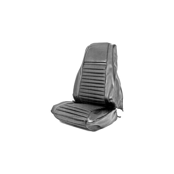 Scott Drake® - Front Bucket Seat Upholstery, Dark Red