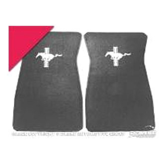 Scott Drake® - 1st & 2nd Row Bright Red Embroidered Carpet Floor Mats