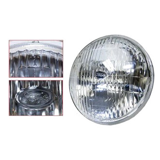 Scott Drake® - Replacement 5 3/4" Round High Beam Chrome Headlight