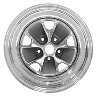 Scott Drake® - 5-Spoke Chrome with Argent Accents 14x5 Steel Factory Wheel - Replica