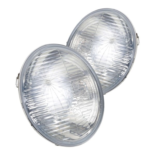 Scott Drake® - Replacement 7" Round Chrome LED Headlights