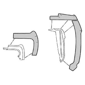 Scott Drake® - Front Fender Splash Shield Kit