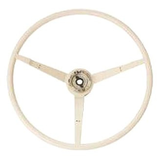 Scott Drake® - 3-Spoke White Standard Steering Wheel