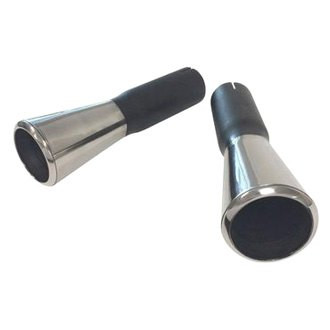Scott Drake® - Max-Flow Steel / Stainless Steel Polished Exhaust Tips