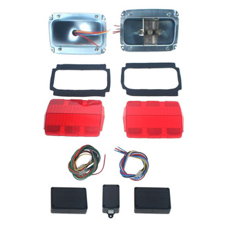 Scott Drake® - Chrome/Red Sequential Tail Light Upgrade Kit