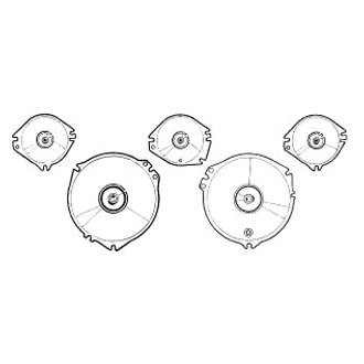Scott Drake® - Instrument Gauge Lens Set with Tach