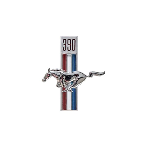 Scott Drake® - Driver Side 390 Running Horse Fender Emblem