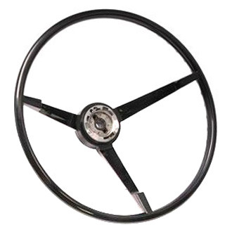 Scott Drake® - 3-Spoke Black Standard Steering Wheel