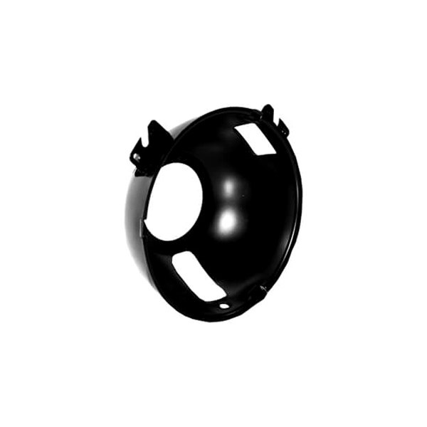 Scott Drake® - Passenger Side Outer Black Headlight Bucket