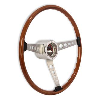 Scott Drake® - 3-Spoke Corso Feroce CS500 Wood Steering Wheel
