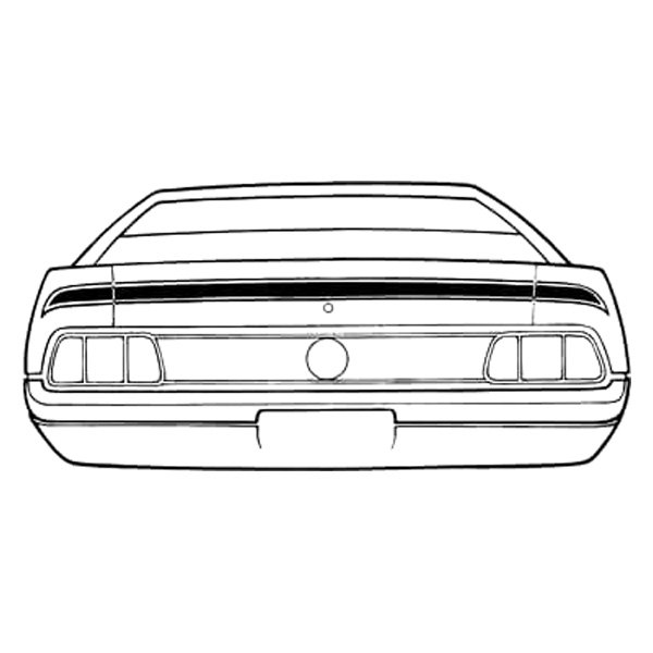 Scott Drake® - Mach 1 Trunk Lid Stripe Kit