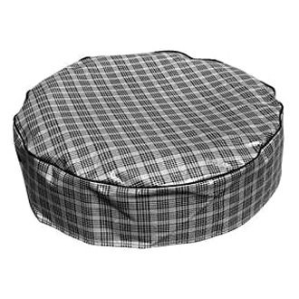 Scott Drake® - 15" Plaid Gray Spare Tire Cover