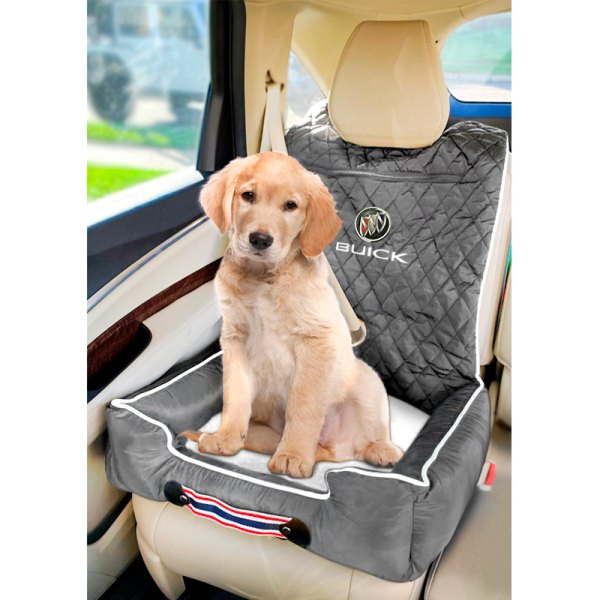  Seat Armour® - Komfort2Go Gray Car Pet Bed and Seat Cover with Buick Logo