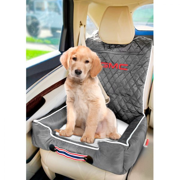  Seat Armour® - Komfort2Go Gray Car Pet Bed and Seat Cover with GMC Logo
