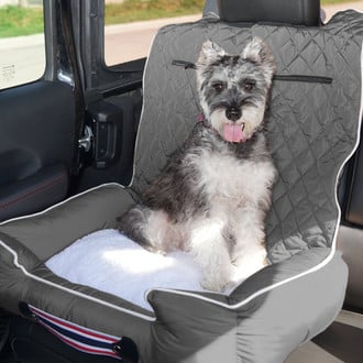 Seat Armour® - Komfort2Go Gray 1st Row Car Pet Bed and Seat Cover