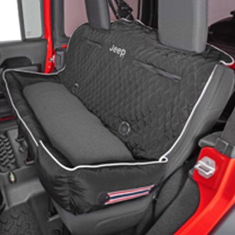 Seat Armour® PET2G100JEPBLB - Komfort2Go Black Car Pet Bed and Seat Cover  with Jeep Lettering Logo