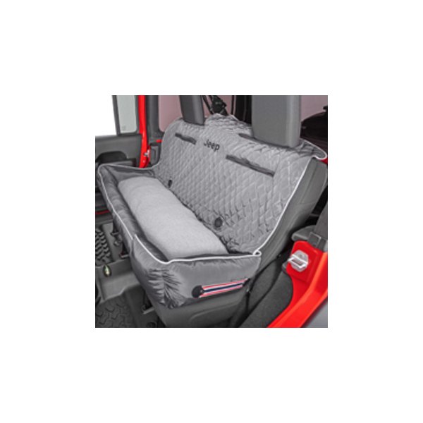  Seat Armour® - Komfort2Go Gray Car Pet Bed and Seat Cover with Jeep Lettering Logo