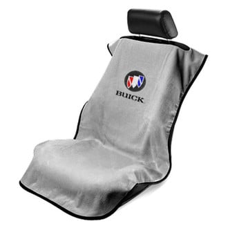 Seat Armour® - Gray Towel Seat Cover with Buick Logo
