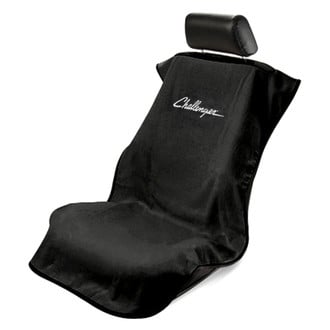 Seat Armour® - Black Towel Seat Cover with Challenger Logo