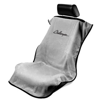 Seat Armour® - Gray Towel Seat Cover with Challenger Logo