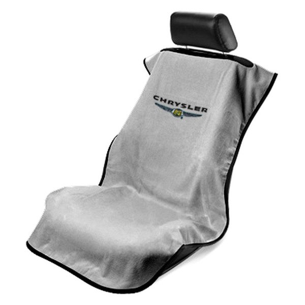  Seat Armour® - Gray Towel Seat Cover with Chrysler Logo