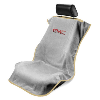 Seat Armour® - Gray Towel Seat Cover with GMC Logo