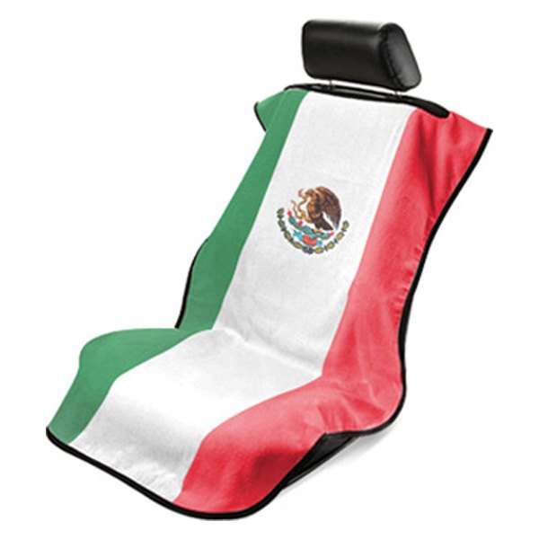  Seat Armour® - Flag Print Towel Seat Cover with Mexican Flag Logo