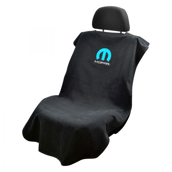  Seat Armour® - Black Towel Seat Cover with Mopar Logo
