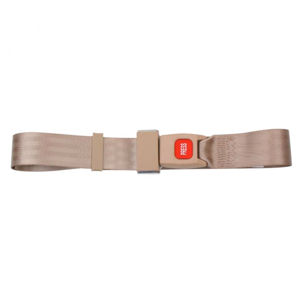  Seatbelt Solutions® - 2-Point 74" Non-Retractable Lap Belt, Dark Brown