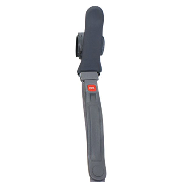  Seatbelt Solutions® - 3-Point Retractable Seat Belt with Soft Hanging Sash and 12" Sleeve, Gray