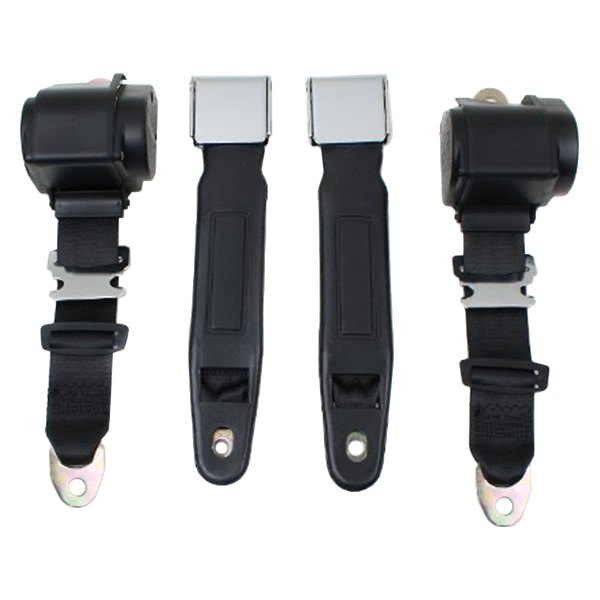  Seatbelt Solutions® - 3-Point Retractable Seat Belt with 12" Sleeve, Saddle