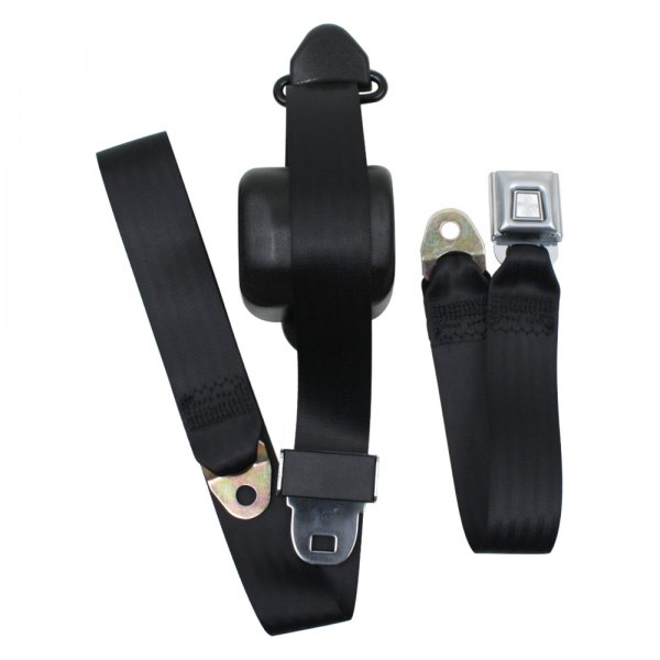  Seatbelt Solutions® - 3-Point Retractable Seat Belt with 20" Floppy Buckle End, Gray