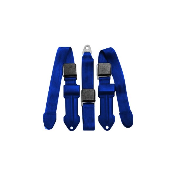Seatbelt Solutions® - 2-Point Front Retractable Seat Belts, Dark Blue