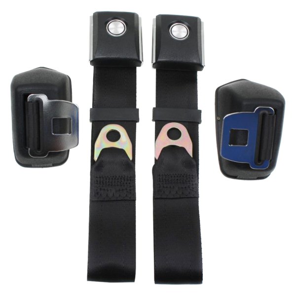  Seatbelt Solutions® - 2-Point Retractable Lap Belts, Silver