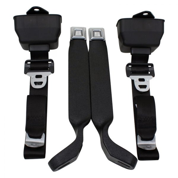 Seatbelt Solutions® B7879P6005 - 3-Point Retractable Seat Belts, Silver
