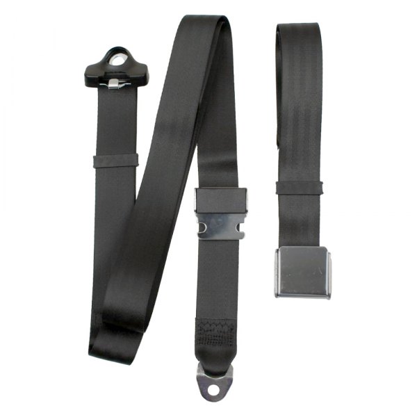 Seatbelt Solutions® - 3-Point Non-Retractable Seat Belt with 20" Floppy Buckle End, Saddle
