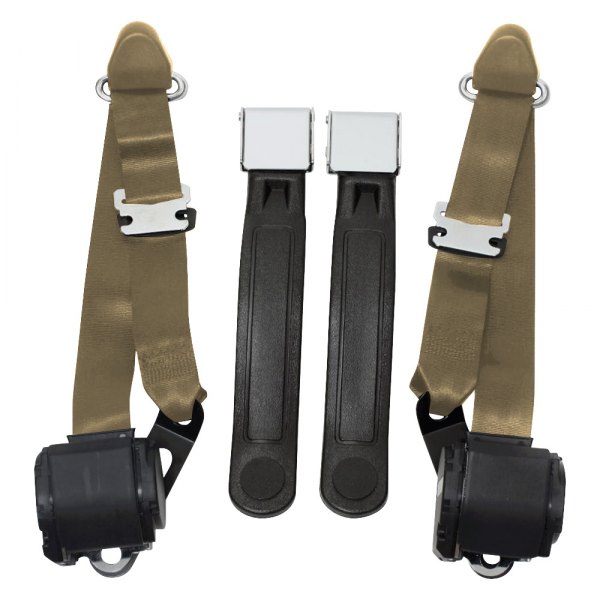 Seatbelt Solutions® - 3-Point Seat Belts Conversion Kit, Saddle