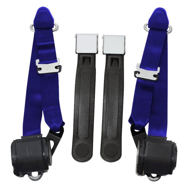 Seatbelt Solutions® - 3-Point Seat Belts Conversion Kit, Navy