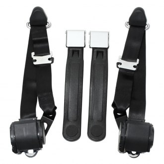 Seatbelt Solutions HL1203H1000 2-Point Retractable Lap Belt with 12 Sleeve, Black