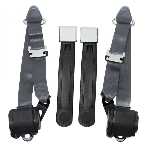 Seatbelt Solutions® - 3-Point Seat Belts Conversion Kit, Charcoal