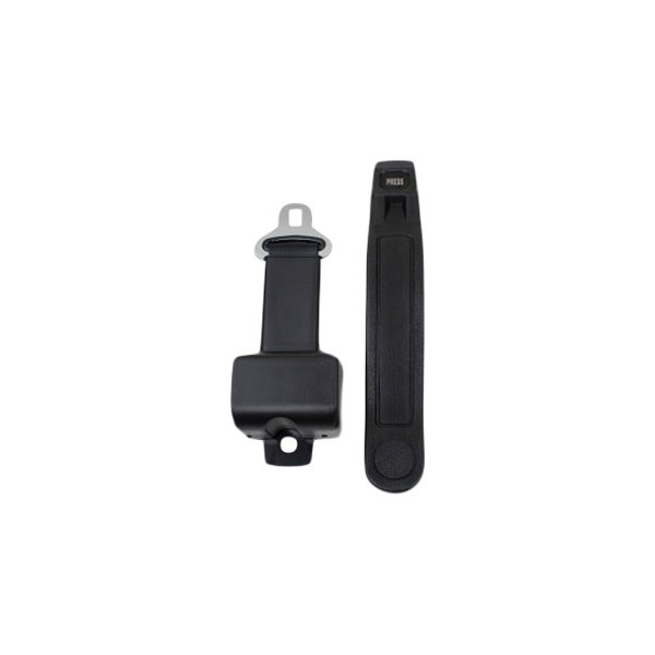  Seatbelt Solutions® - 2-Point Retractable Lap Belt with 8" Sleeve, Black