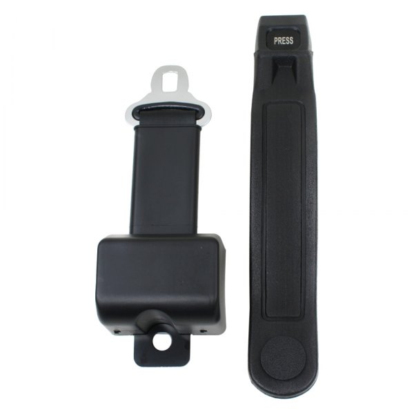 Seatbelt Solutions® - 2-Point Retractable Lap Belt with 12" Sleeve, Black